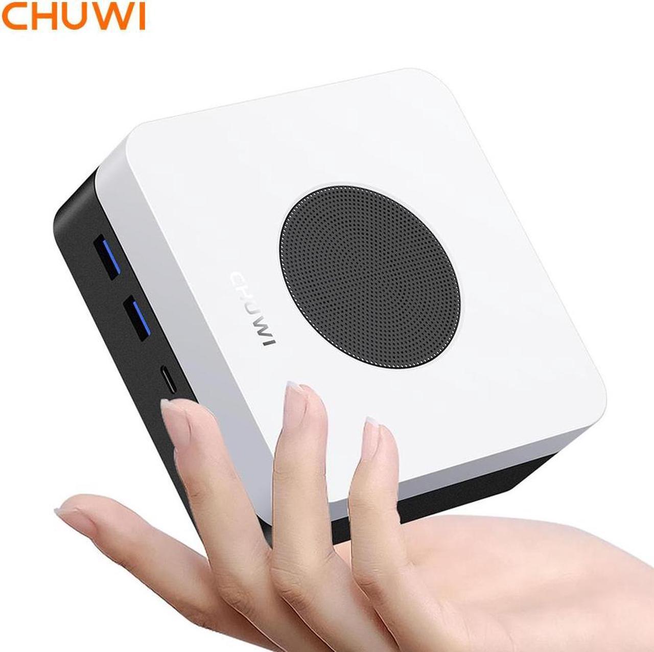 CHUWI LarkBox X Mini PC Intel Alder Lake-N N100 Processor Mini Computer with Windows11 12GB RAM 512GB SSD(Pcle) 12th Graphics Desk PC Dual Ethernet Port/HDMI 2.0/4K Output/WiFi/BT4.2/4*USB 3.0