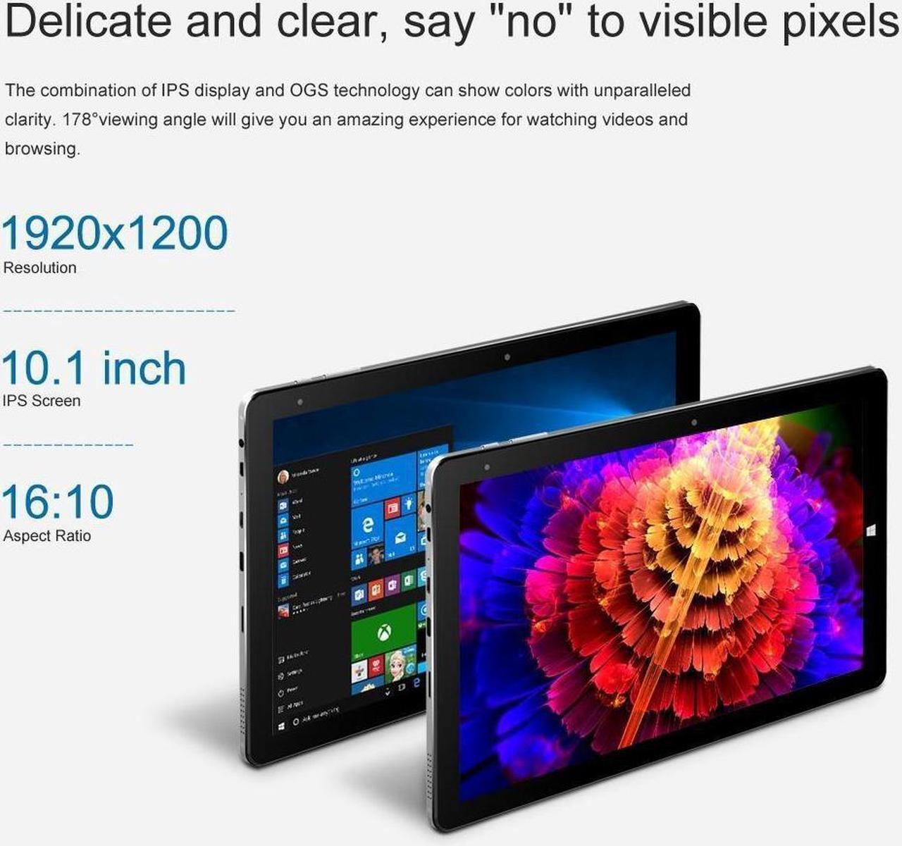 Alt view image 3 of 6 - CHUWI Hi10 Air 10.1" FHD 1920*1200 IPS Screen Tablet Intel X5-Z8350 Windows 10 OS 4GB RAM 64GB ROM Tablet PC