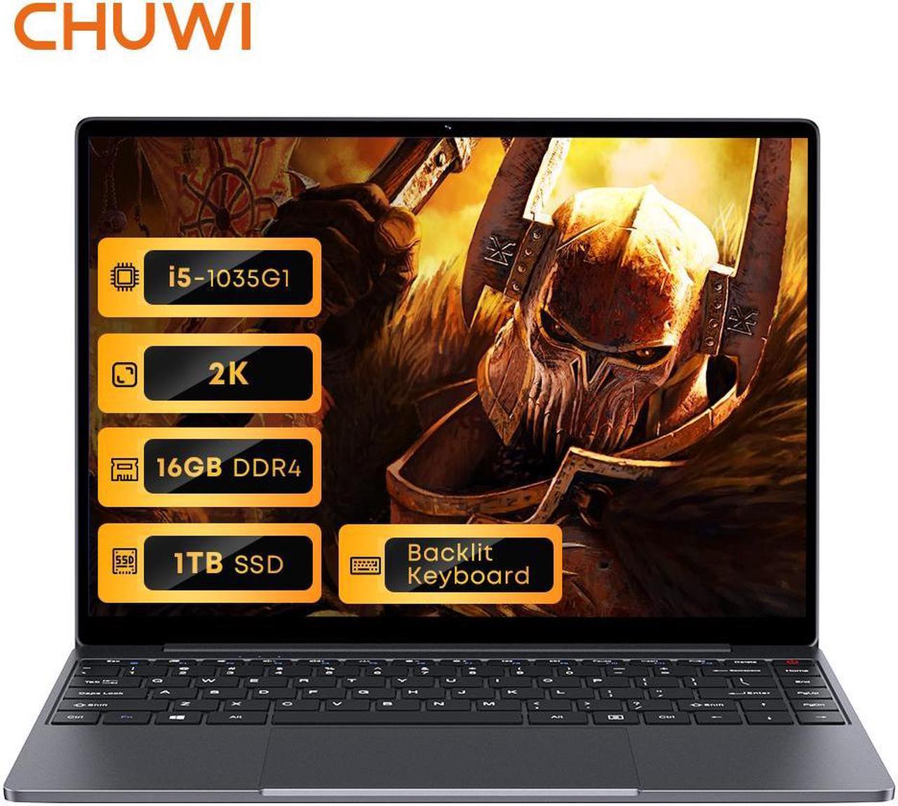 CHUWI CoreBook X Laptop 2K 14'',Intel Core i5-1035G1,16GB RAM 512GB PCIE SSD, Windows 11 Laptop,2160x1440 IPS Display, Up to 3.6Ghz | WiFi 6 | Backlit Keyboard | Webcam | BT5.2 | Type-C