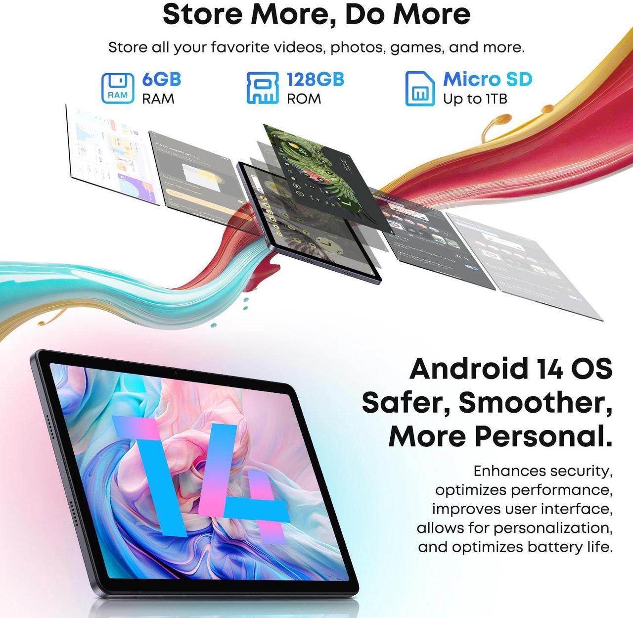 Alt view image 5 of 7 - CHUWI Hipad 11 Android 14 Gaming Tablet 10.95'' 128GB ROM 10GB RAM Unisoc T616 FHD 1920x1200 4G LTE Tablets 1TB Expand 13MP Triple Camera Widevine L1 BT5.0, 7000mAh GPS WiFi with Case
