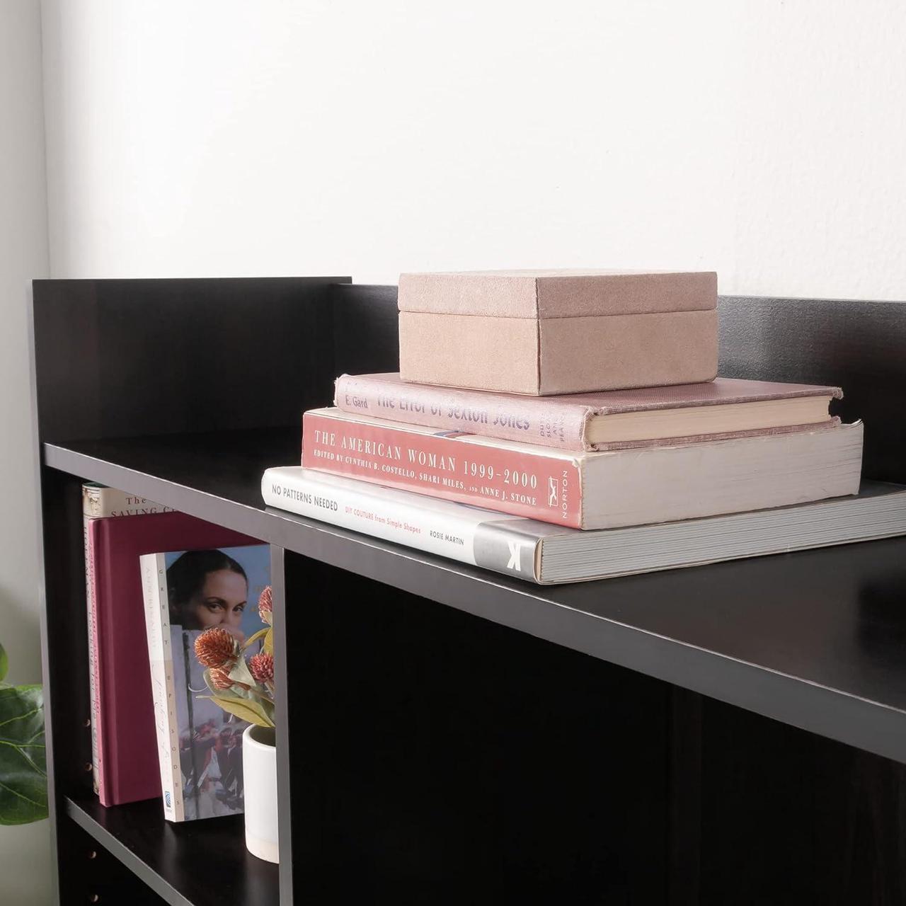 Alt view image 6 of 7 - Sauder Beginnings Transitional Desk with Hutch, Cinnamon Cherry finish