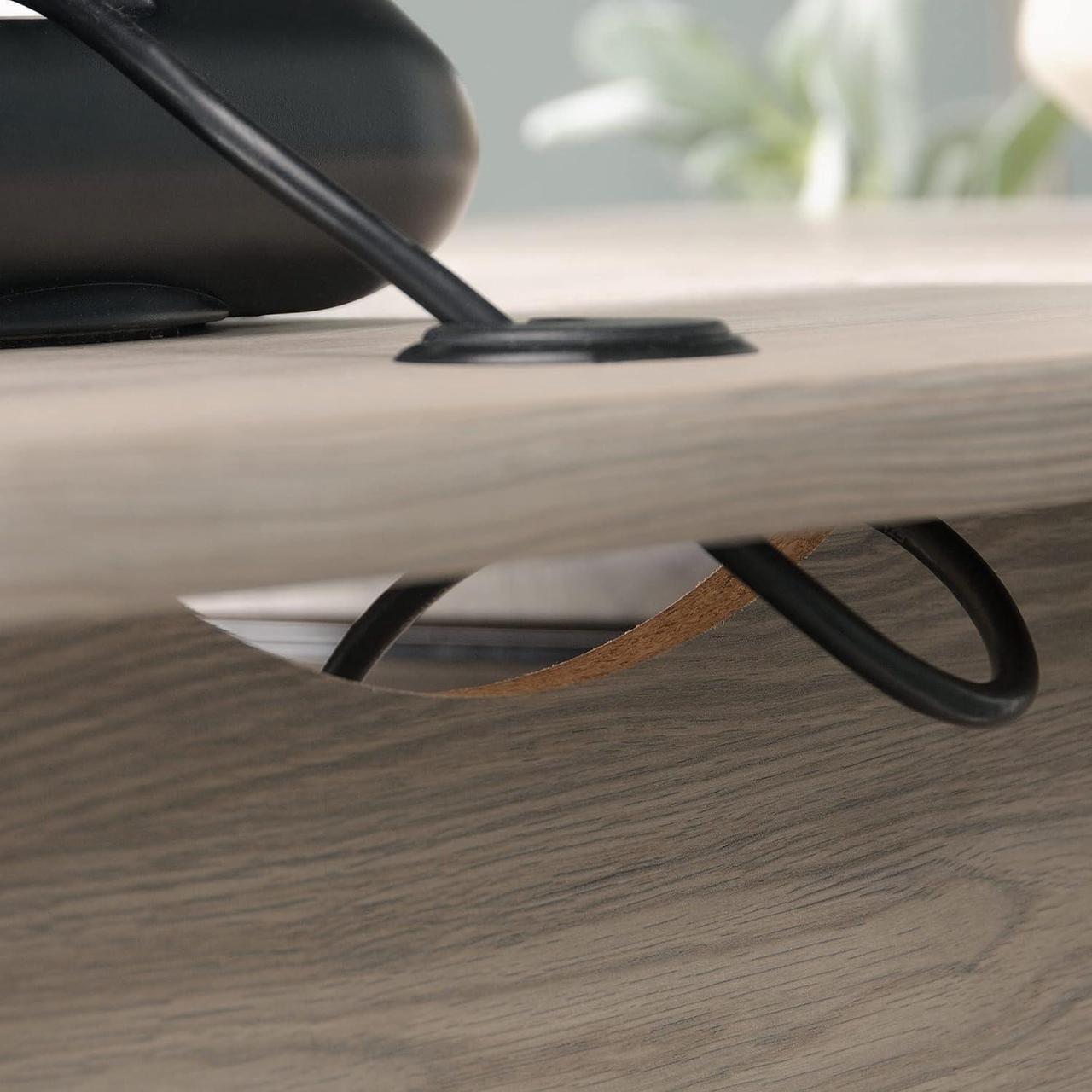 Alt view image 4 of 7 - Sauder Miscellaneous Office Home Office Desk, Laurel Oak Finish