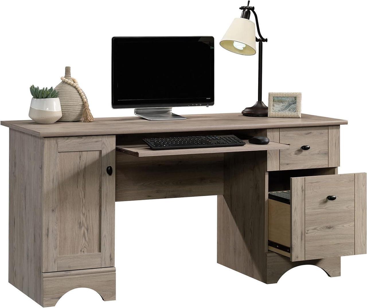 Alt view image 6 of 7 - Sauder Miscellaneous Office Home Office Desk, Laurel Oak Finish