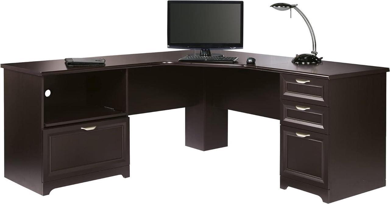 Main image of Realspace® Magellan Performance 71"W L-Shaped Corner Desk, Espresso