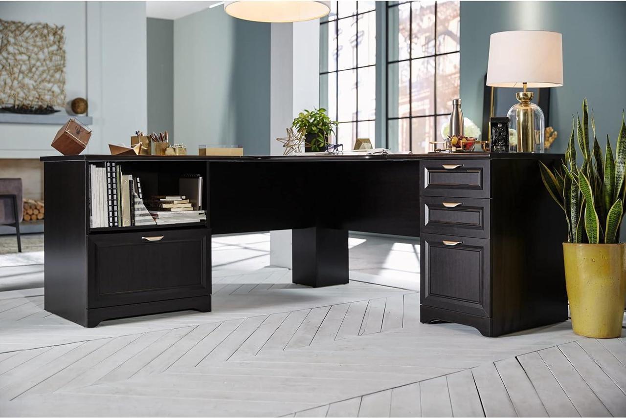Alt view image 6 of 7 - Realspace® Magellan Performance 71"W L-Shaped Corner Desk, Espresso