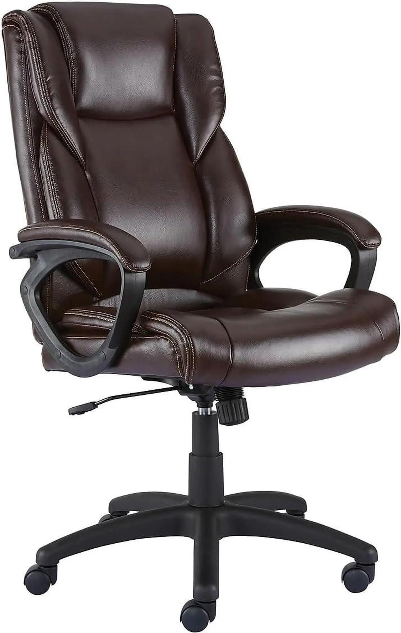 Alt view image 4 of 6 - STAPLES 2554454 Kelburne Luxura Office Chair Brown