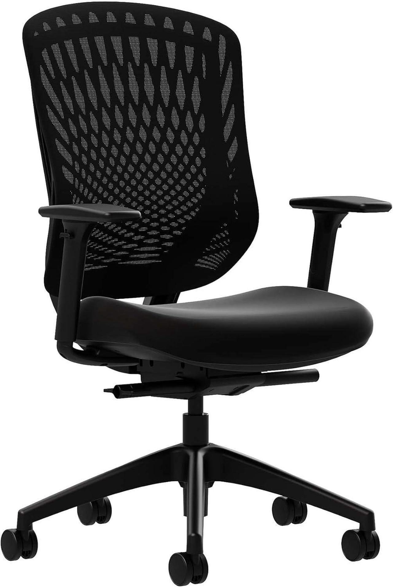 Main image of Vari Performance Task Chair - VariDesk Ergonomic Desk Chair with Wheels - Adjustable Computer Chair with Memory Foam Cushion and Breathable Mesh Lumbar - Ideal for Home, Office, or Gaming - Black
