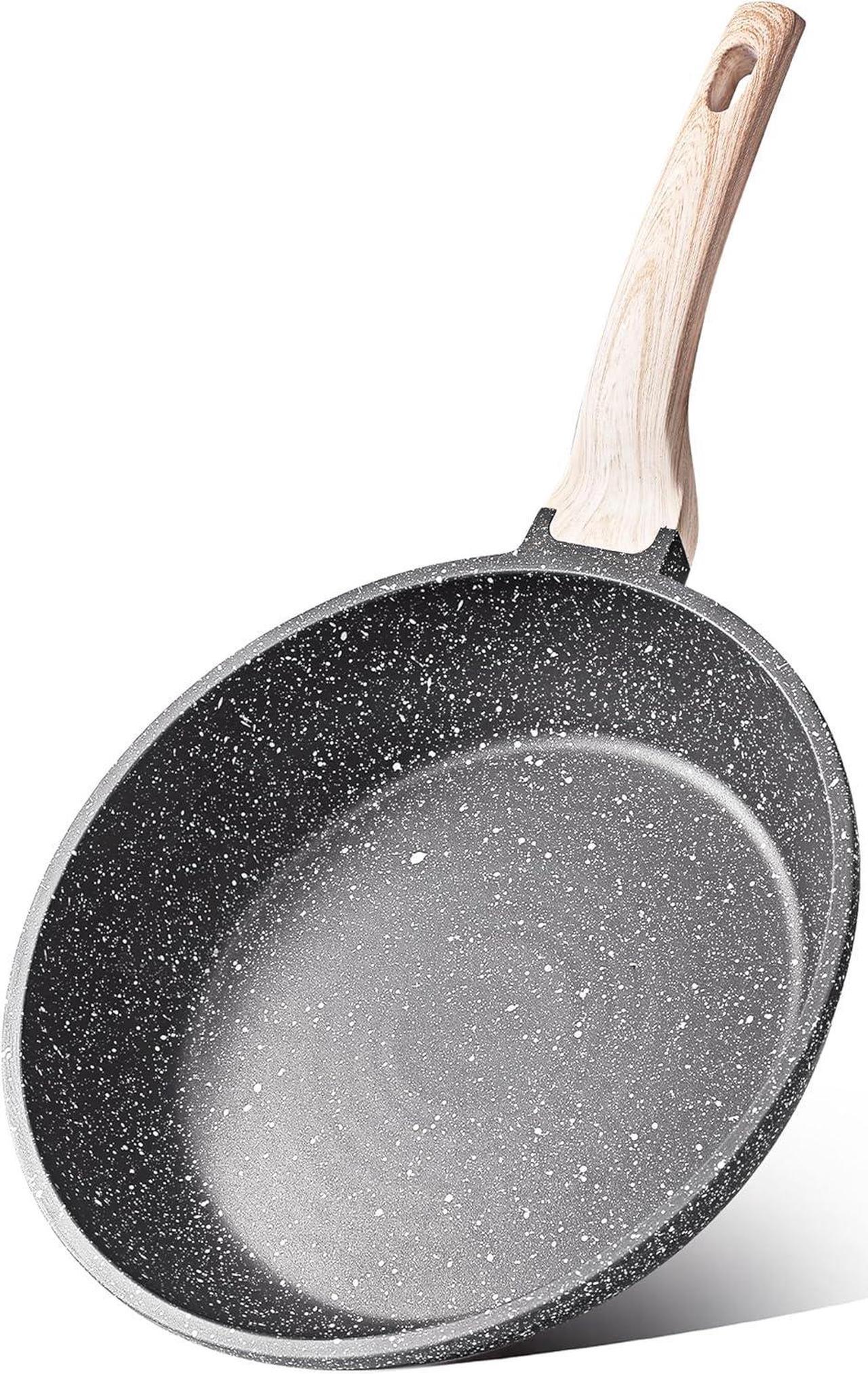 Main image of CAROTE Nonstick Frying Pan Skillet,Non Stick Granite Fry Pan Egg Pan Omelet Pans, Stone Cookware Chef's Pan, PFOA Free,Induction Compatible(Classic Granite, 8-Inch)
