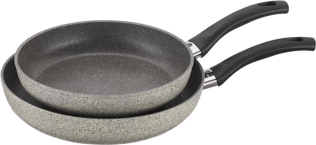 Main image of BALLARINI PARMA by HENCKELS 2-pc Nonstick Pot and Pan Set, Made in Italy, Set includes 10-inch and 12-inch fry pan