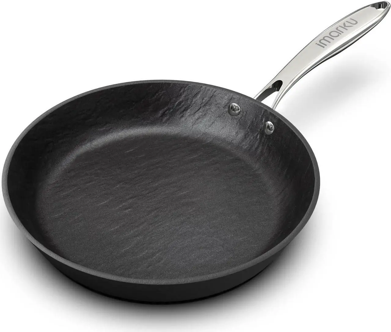 Main image of imarku Non Stick Frying Pans - 12 inch Frying Pan Nonstick Skillet, Egg Pan Omelette with Cool Stainless Steel Handle, Dishwasher Safe, Free of PFAS&PFOA, Easy Cleanup, Oven Safe Cooking Pan