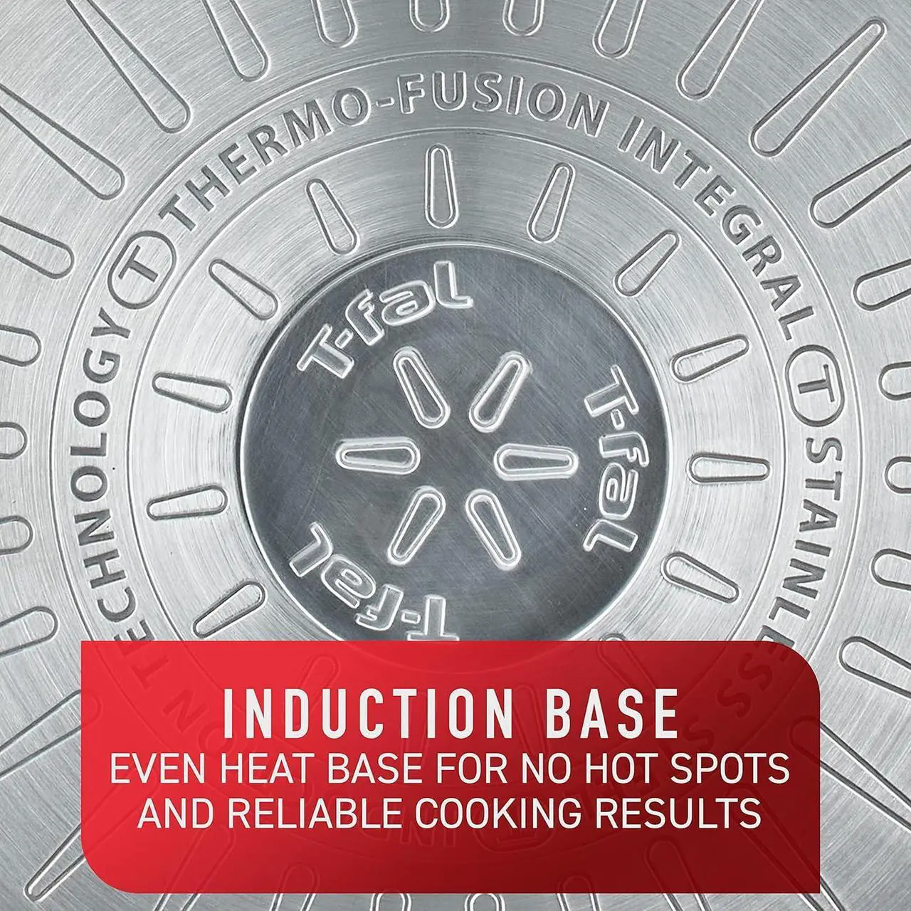 Alt view image 5 of 6 - T-fal Platinum Stainless Steel Fry Pan 12 Inch Induction Oven Safe up to 500F Cookware, Pots and Pans, Dishwasher Safe Silver