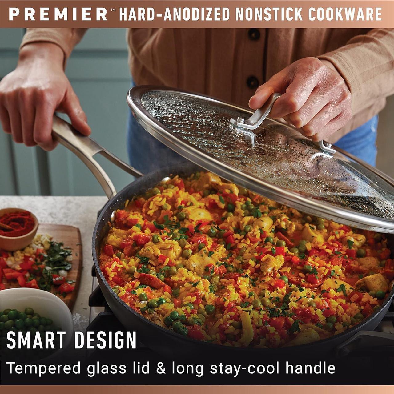 Alt view image 6 of 7 - Calphalon® Premier Hard-Anodized Nonstick 3.5-Quart Saucepan with Lid