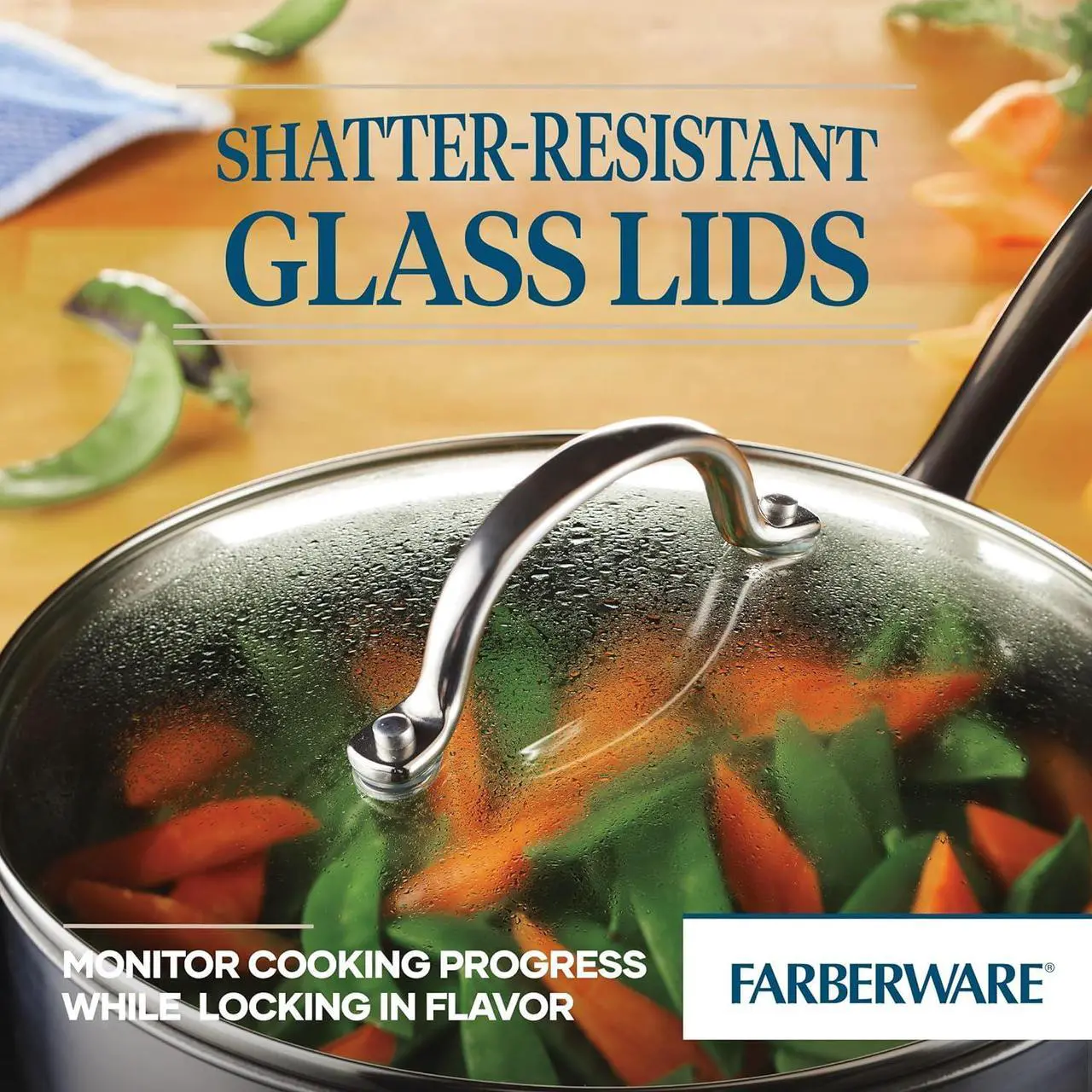 Alt view image 4 of 7 - Farberware Millennium Stainless Steel Nonstick Cookware Set, 10-Piece Pot and Pan Set, Stainless Steel