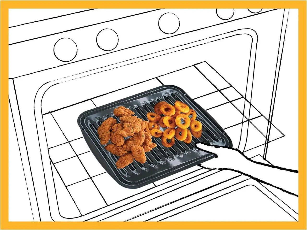 Alt view image 5 of 7 - Range Kleen BP102X 2 Piece Heavy Duty Porcelain Air Fry, Bake and Broil Pan