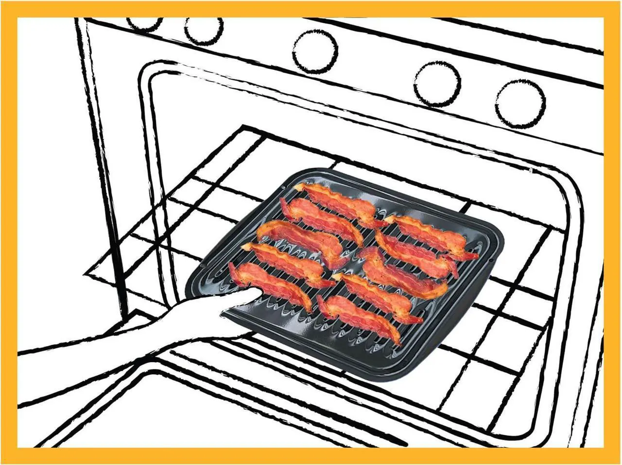 Alt view image 7 of 7 - Range Kleen BP102X 2 Piece Heavy Duty Porcelain Air Fry, Bake and Broil Pan