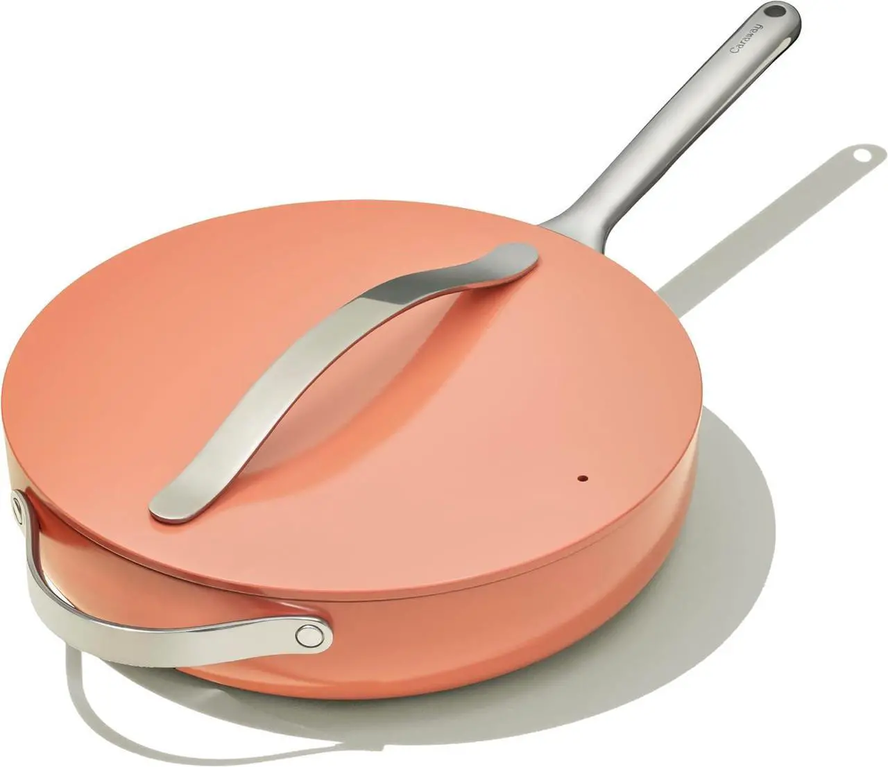 Main image of Caraway Nonstick Ceramic Sauté Pan with Lid (4.5 qt, 11.8") - Non Toxic, PTFE & PFOA Free - Oven Safe & Compatible with All Stovetops (Gas, Electric & Induction) - Perracotta
