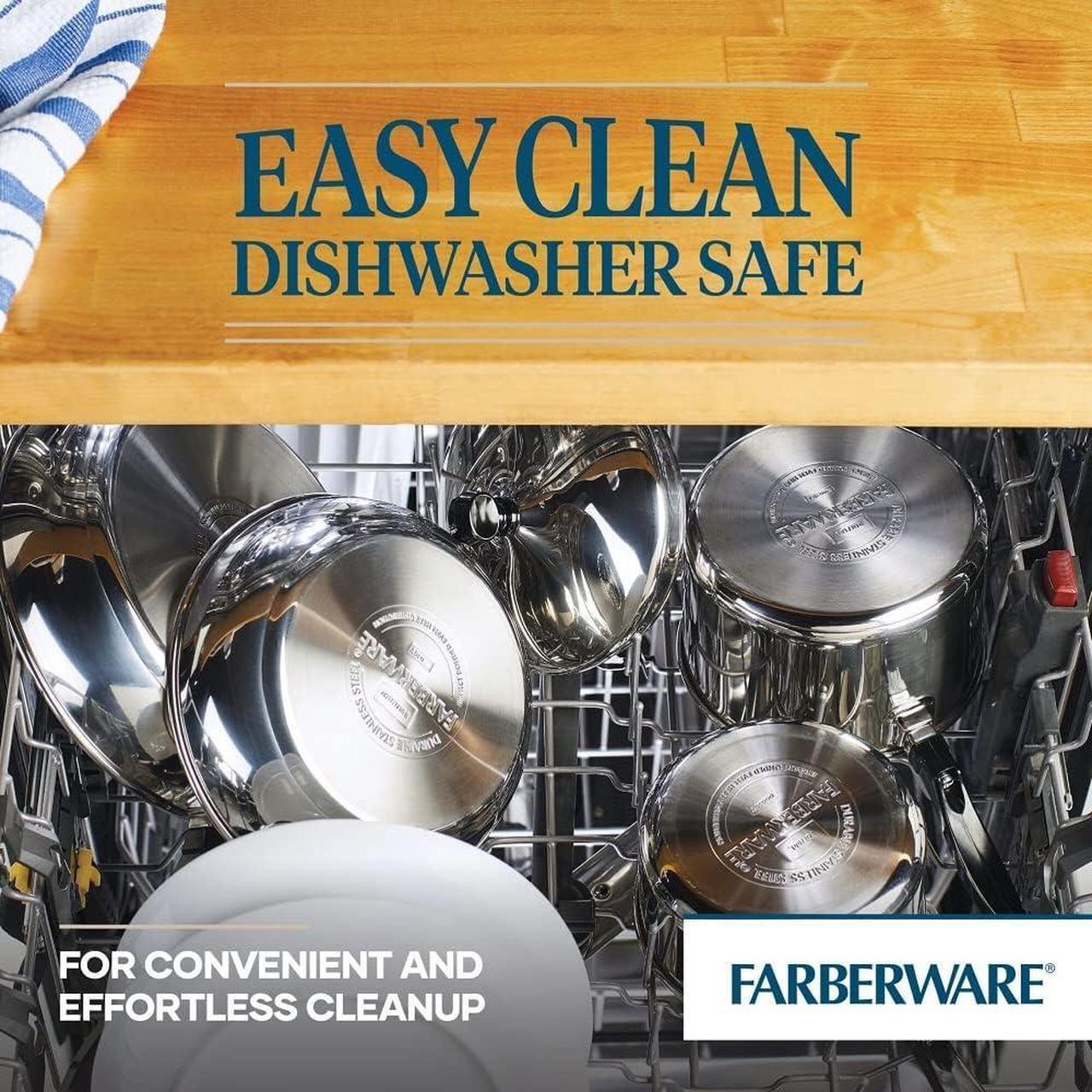 Alt view image 3 of 7 - Farberware Classic Stainless Steel Cookware Pots and Pans Set, 15-Piece,50049,Silver