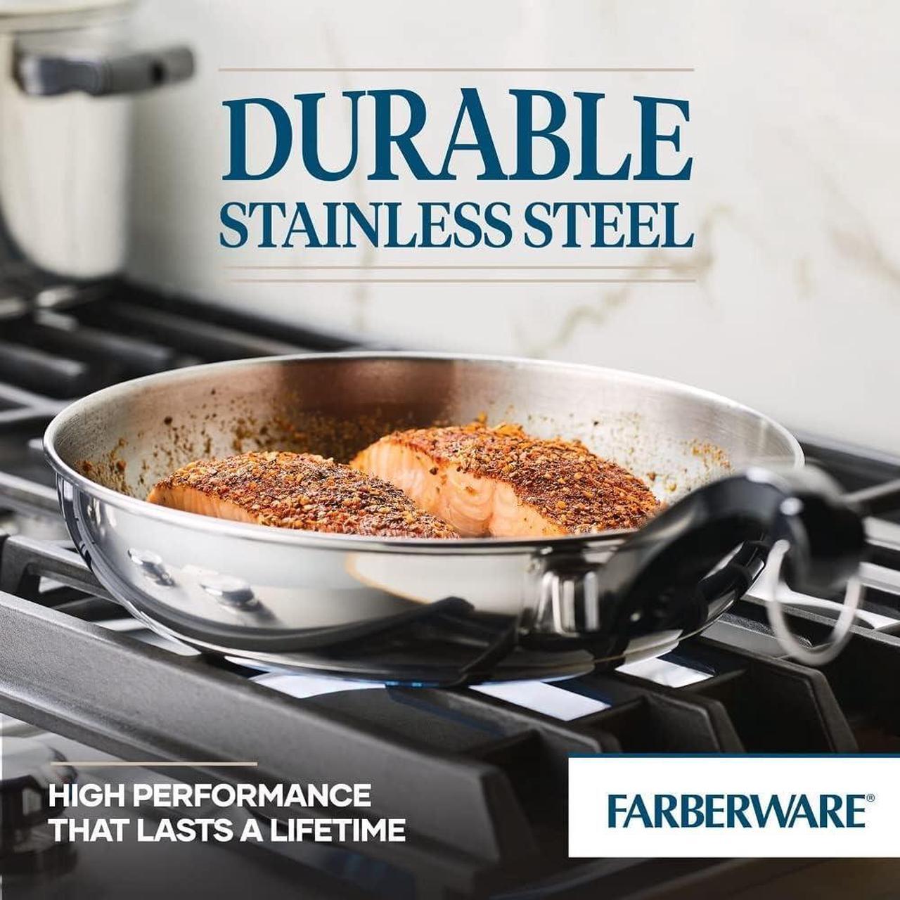 Alt view image 6 of 7 - Farberware Classic Stainless Steel Cookware Pots and Pans Set, 15-Piece,50049,Silver