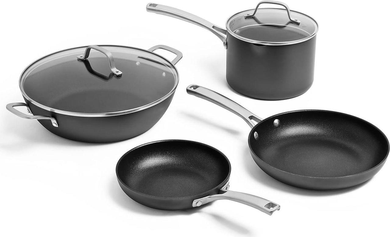 Main image of Calphalon Classic Hard-Anodized Nonstick Cookware Kitchen Essentials Set