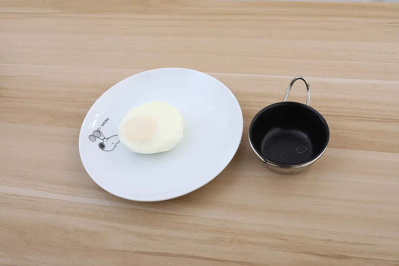 Alt view image 6 of 6 - 4 Cups Egg Poacher Pan - Stainless Steel Poached Egg Cooker  Induction Cooktop Egg Poachers Cookware Set with 4 Nonstick Large PFOA FREE Egg Poacher Cups and Silicone Spatula