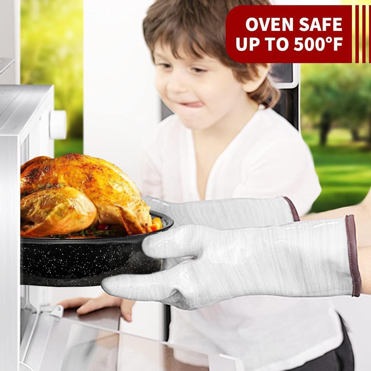 Alt view image 4 of 7 - 16Inch Roasting Pan, Enamel on Steel, Black Covered Oval Roaster Pan with Lid, Medium Cookware for Turkey, Small Chicken, Roast Baking Pan.