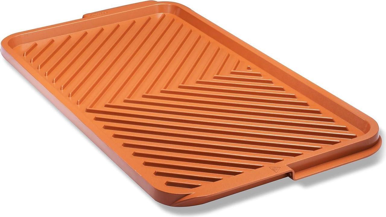 Main image of Gotham Steel XL Nonstick 2 in 1 Griddle Pan & Grill Pan for Stovetop & Outdoor Use, Reversible Copper Griddle for Gas Grill + Stove Top Grill Pan with Ultra Nonstick Non-Toxic Oven Safe