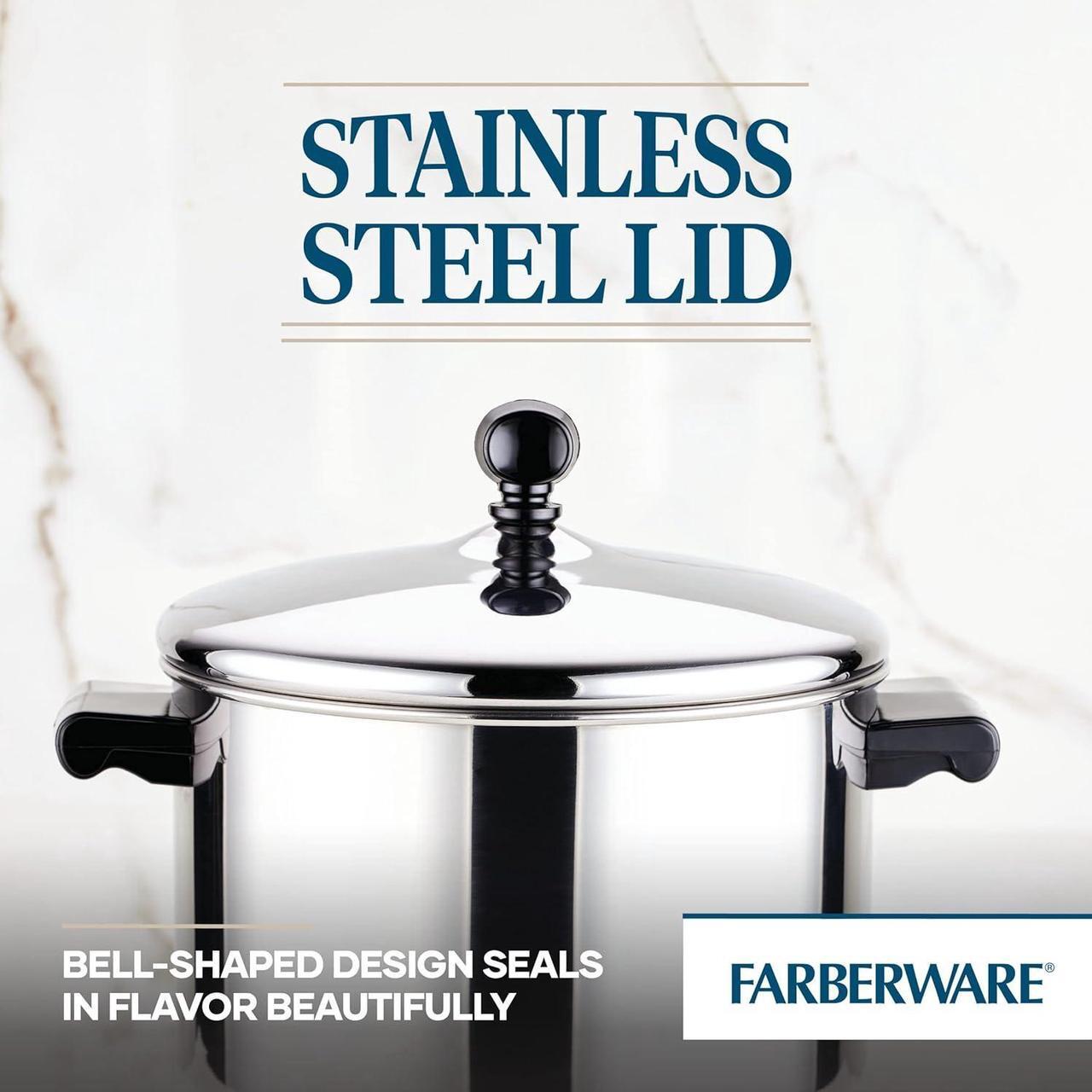 Alt view image 6 of 6 - Farberware Classic Stainless Steel 4-Quart Covered Saucepot - - Silver