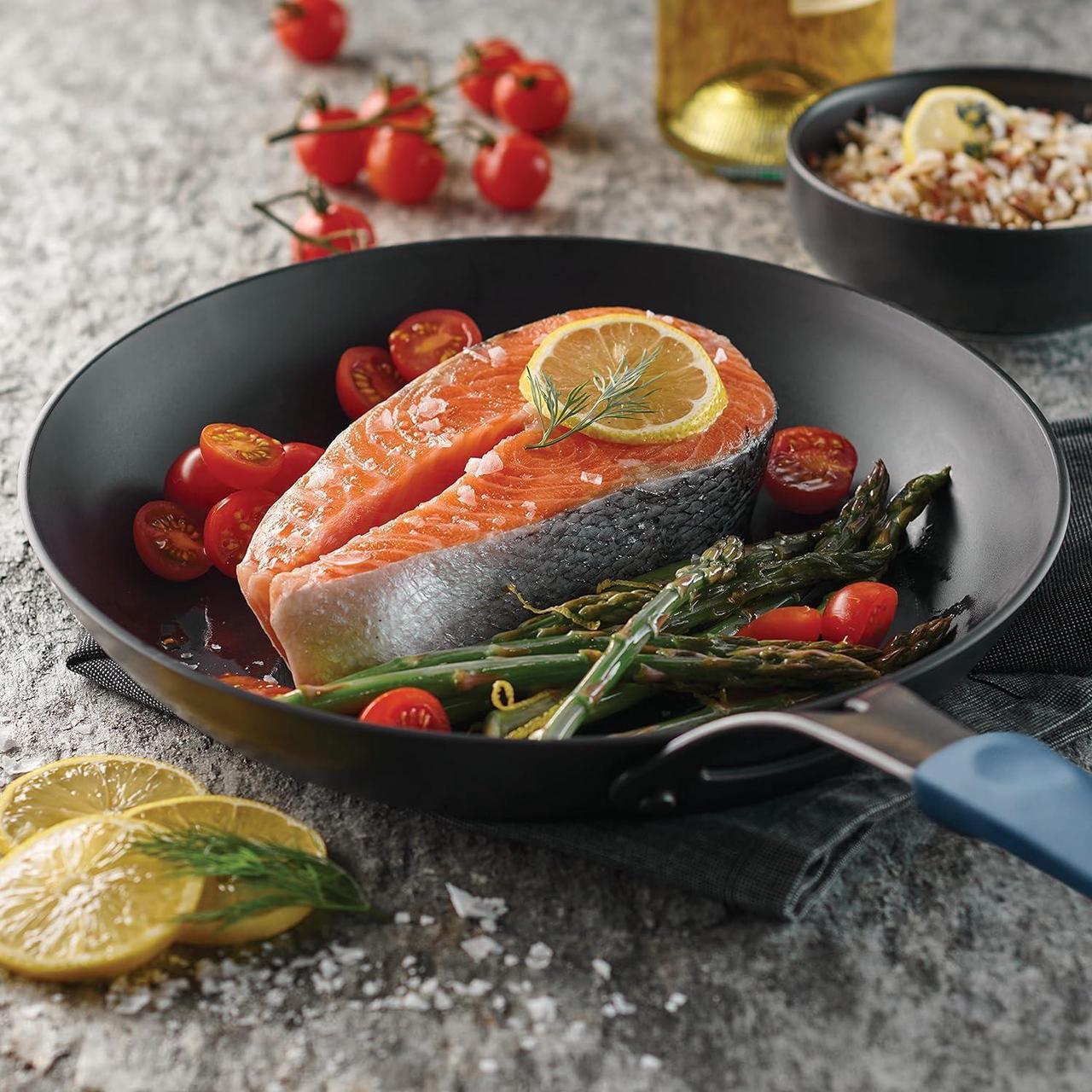 Alt view image 3 of 6 - Tramontina Carbon Steel 12-Inch Large Frying Pan with Silicone Grip, Naturally Non Stick Skillet, Oven Safe