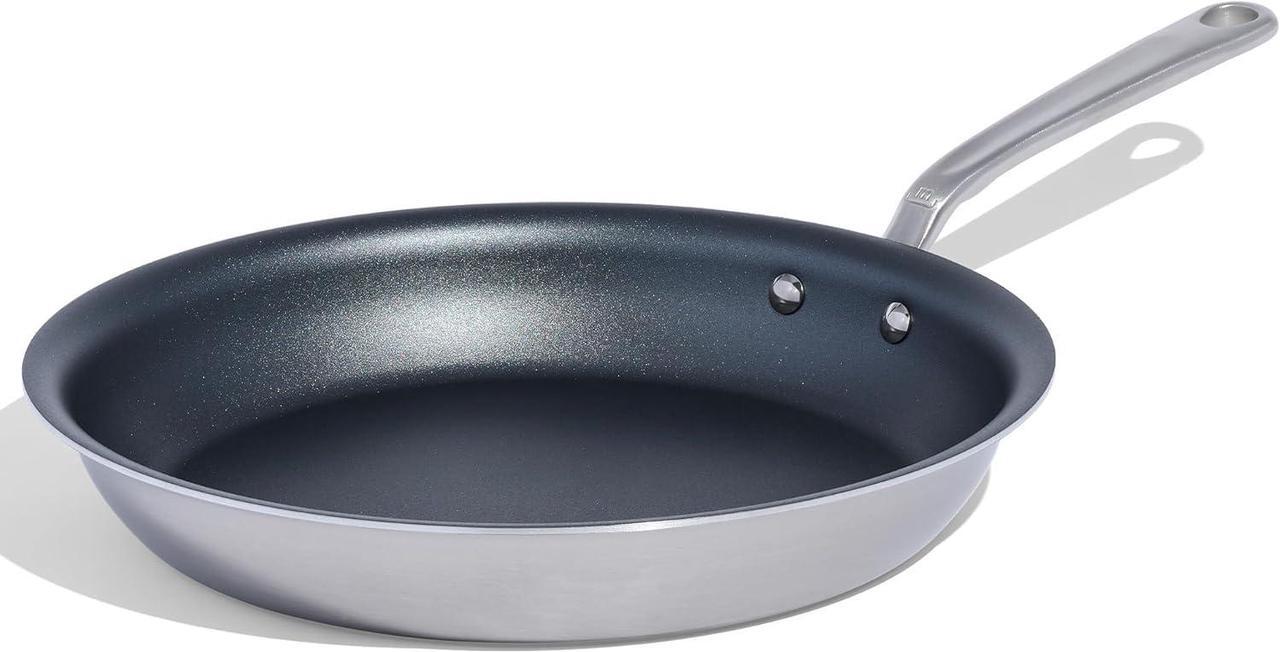 Main image of Made In Cookware - ProCoat 12" Non Stick Frying Pan (Graphite) - 5 Ply Stainless Clad Nonstick - Professional Cookware - Crafted in USA - Induction Compatible