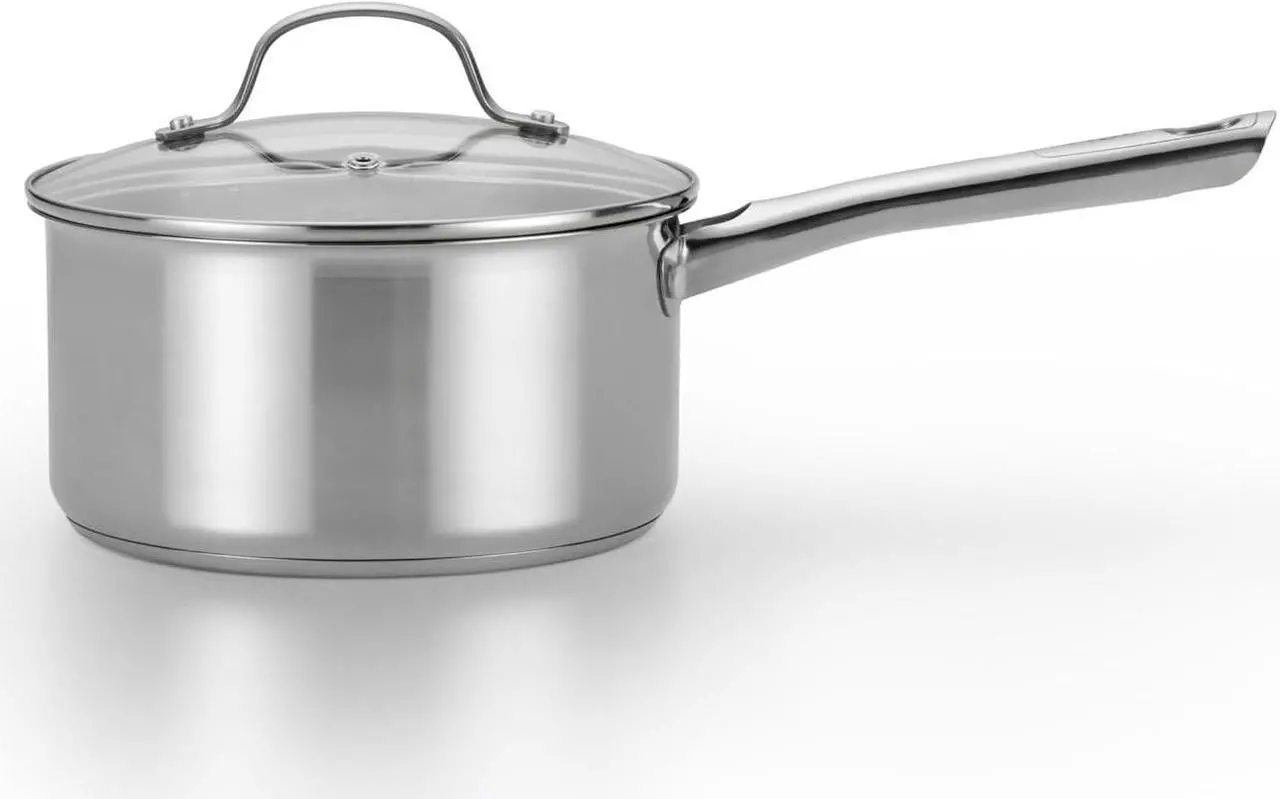 Main image of T-fal Performa Stainless Steel Sauce Pan with Lid 3 Quart, Induction Compatible, Oven Broiler Safe 500F, Multipurpose Handy Saucepan, Kitchen Small Pot, Pots and Pans, Cookware, Dishwasher Safe Silver