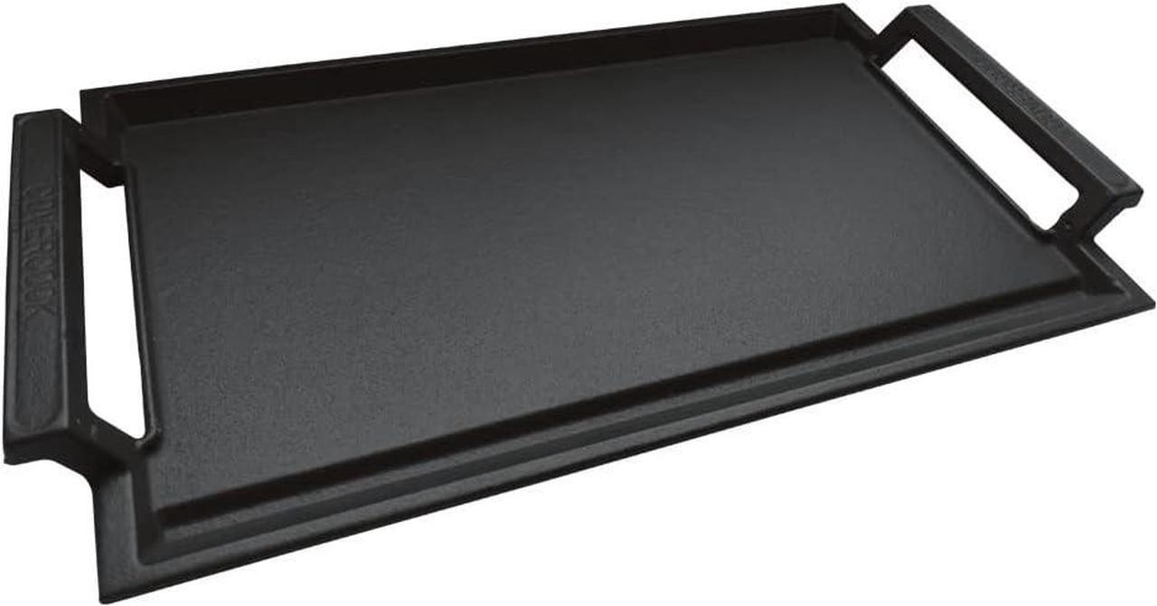 Main image of COVERCOOK Griddle Pan, Cast Iron Grill Hot Plate, Rectangular Grill with Flat Surface for Electric Stove Top and Induction Cooktop,16.7 x 9.1in