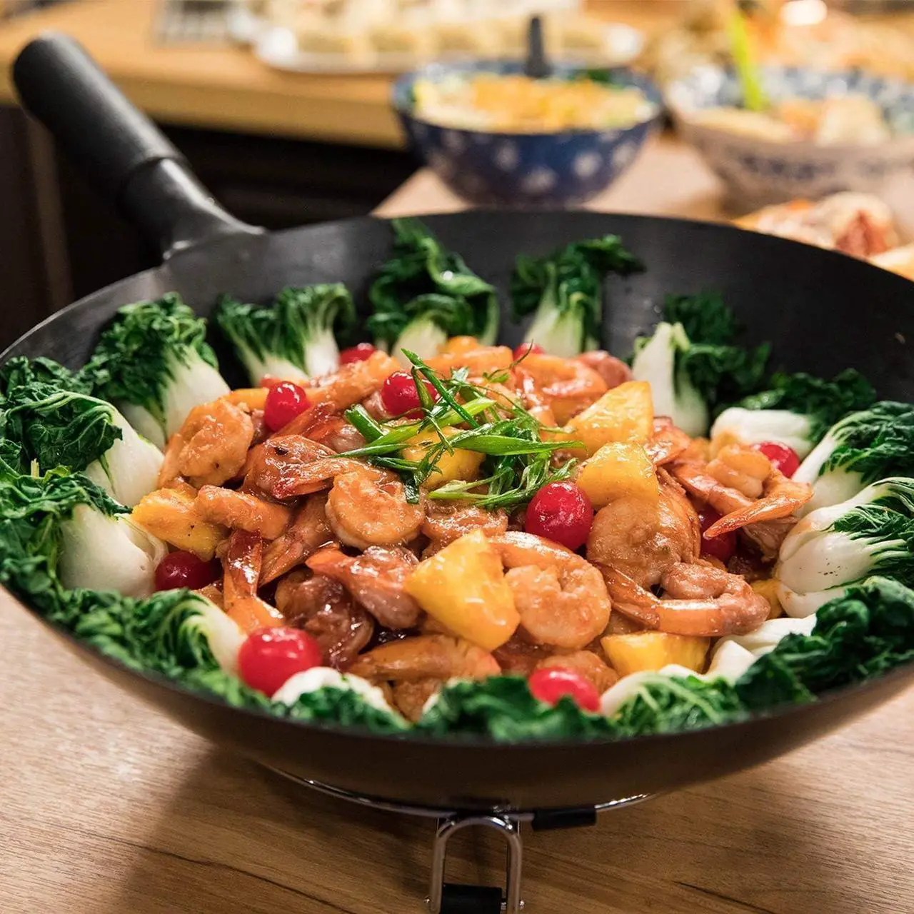 Alt view image 6 of 6 - Nuwave Induction Wok, 3 Wattages 600, 900 & 1500, Precise Temp Controls from 100°F to 575°F in 5°F, Infuse Complex Charred Aroma & Flavor, Authentic 14-inch Carbon Steel Wok Included, Wok Hei