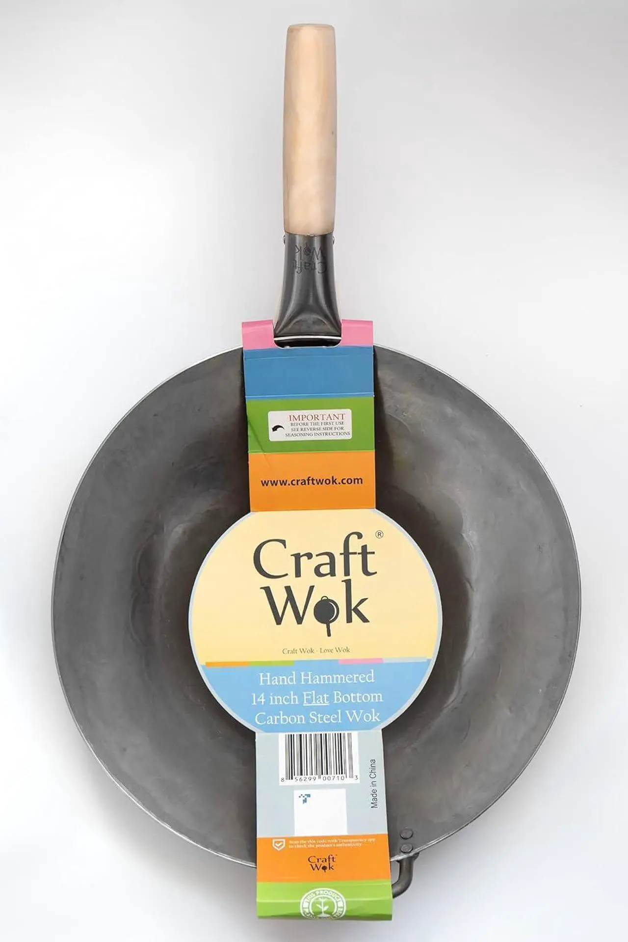 Craft Wok Hand Hammered Carbon Steel Pow Wok - Thumbnail 3