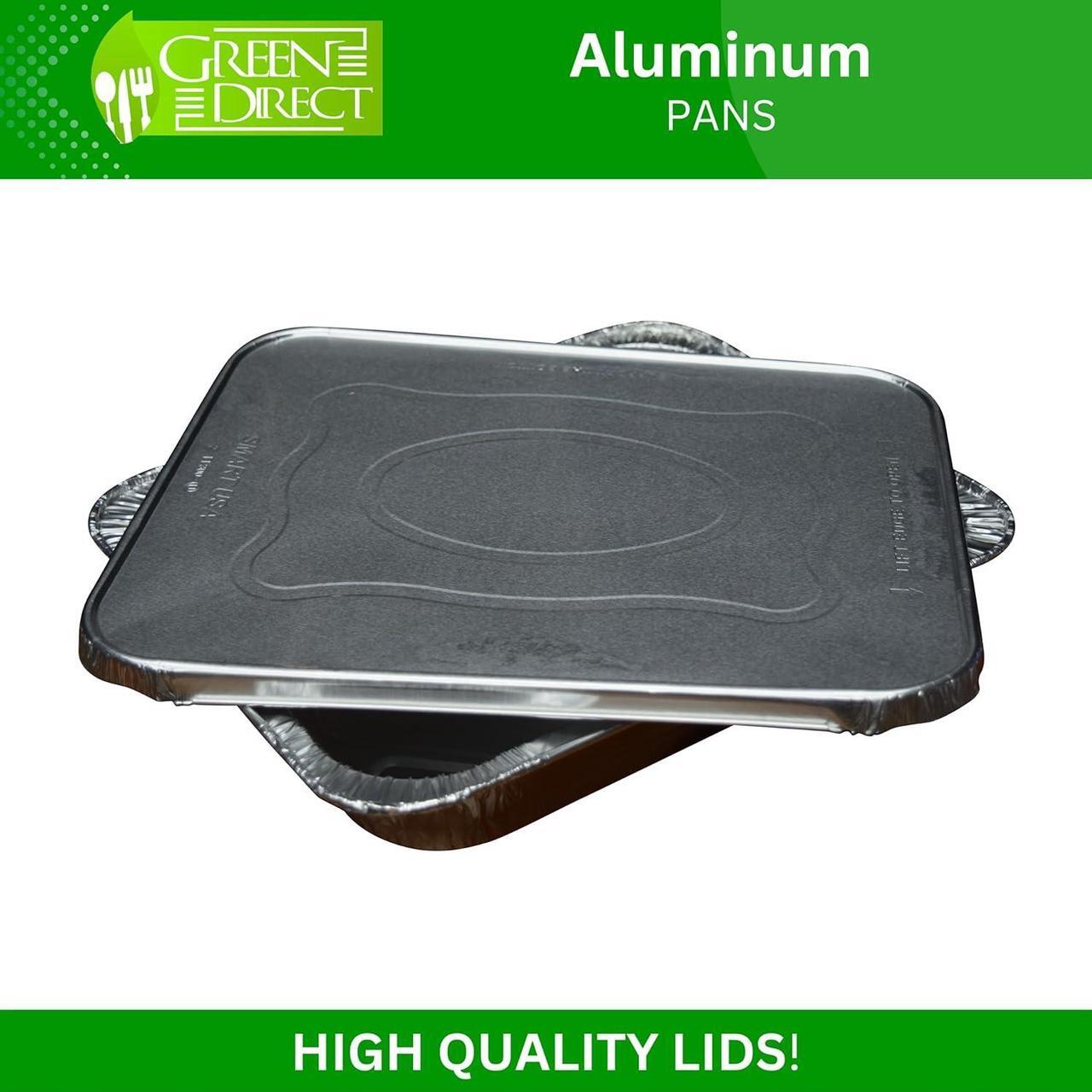 Alt view image 7 of 7 - Aluminum Pans With Lids Disposable 9x13 Baking Foil Pans | Half Size Steam Table Deep Roasting Tin Pan With Covers For Kitchen Cooking, Heating, Prepping & Storing Food 10 Sets