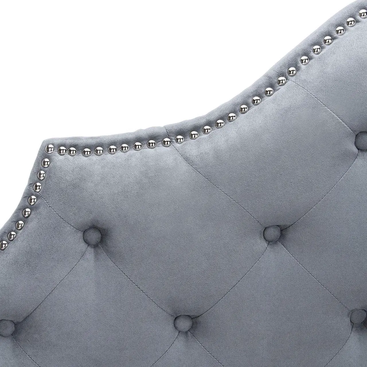 Alt view image 4 of 5 - Safavieh Mercer Collection Arebelle Grey Tufted Headboard (Full)