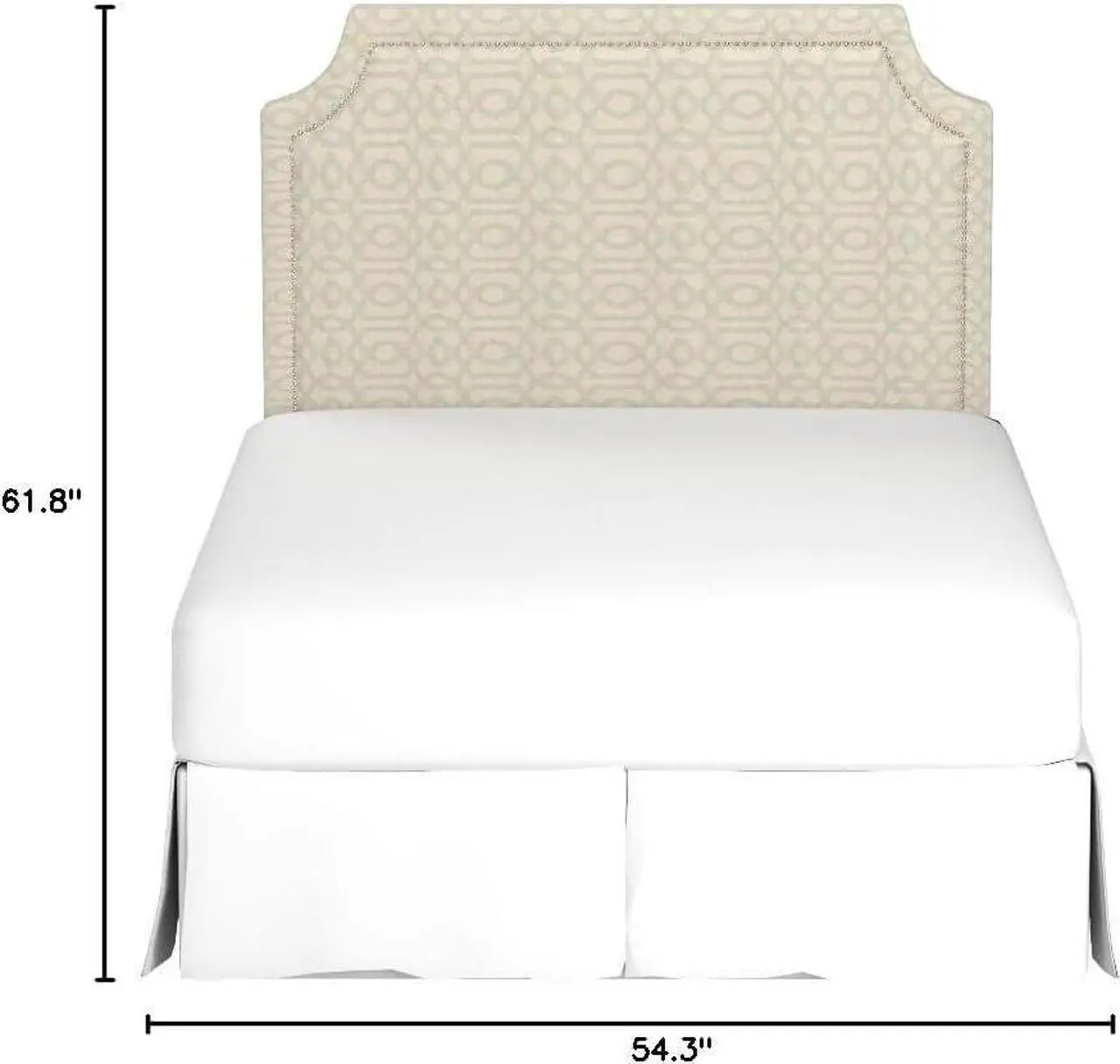 Alt view image 2 of 3 - Safavieh Mercer Collection Shayne Yellow Wheat Pale Blue Headboard (Queen)