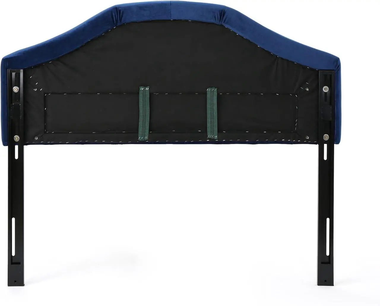 Alt view image 6 of 7 - Christopher Knight Home Killian Velvet Headboard, Queen / Full, Navy Blue / Black