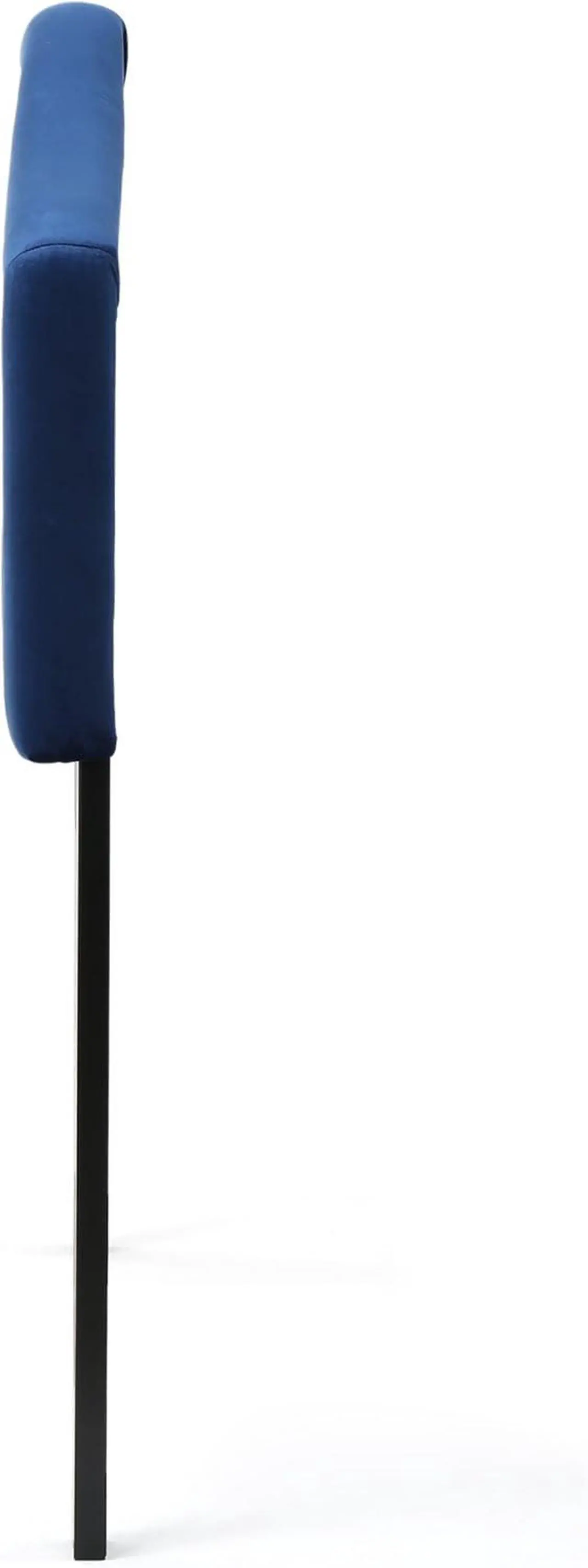 Alt view image 7 of 7 - Christopher Knight Home Killian Velvet Headboard, Queen / Full, Navy Blue / Black