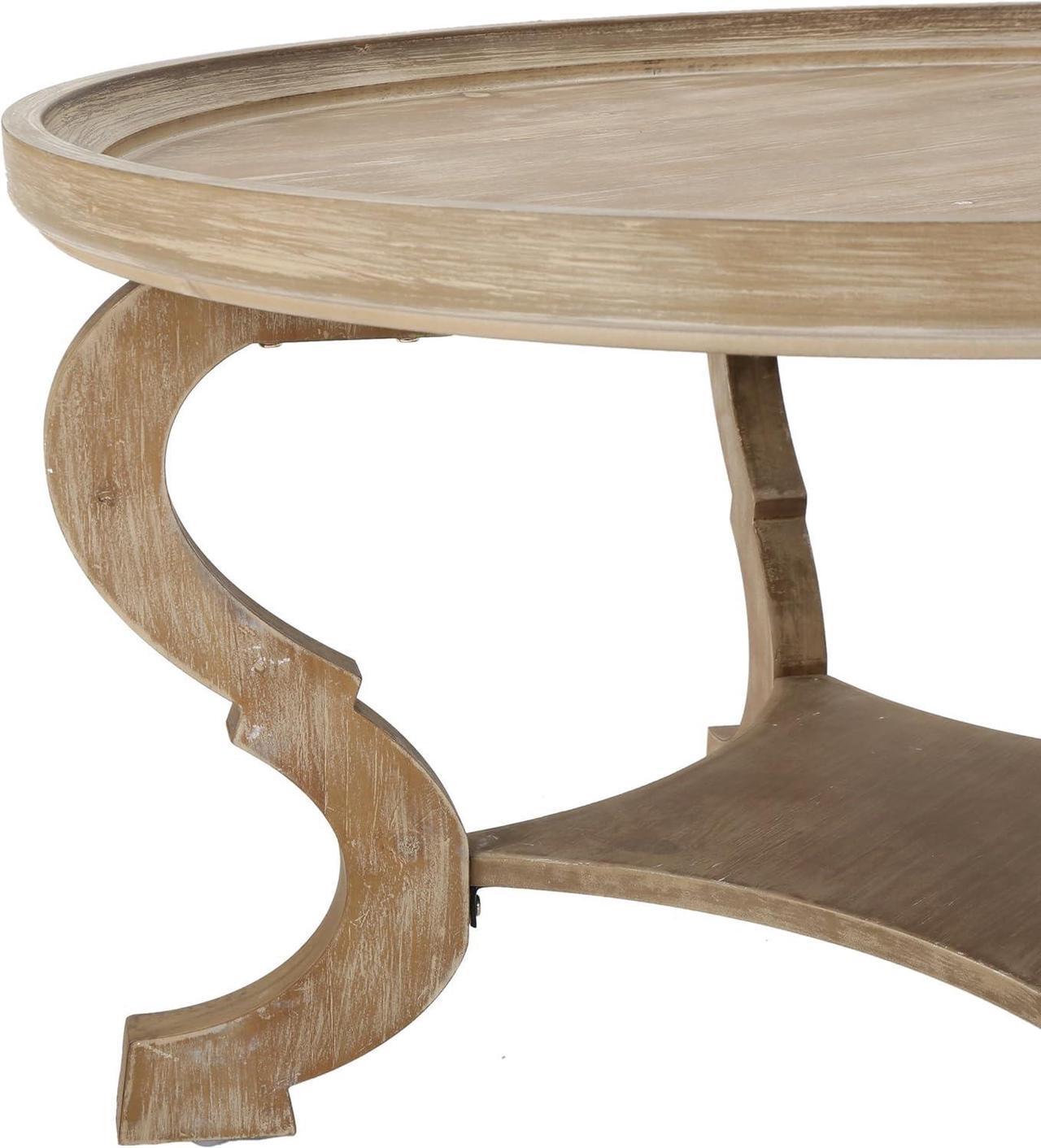 Alt view image 5 of 7 - Christopher Knight Home Althea Faux Wood Circular Coffee Table, Nature
