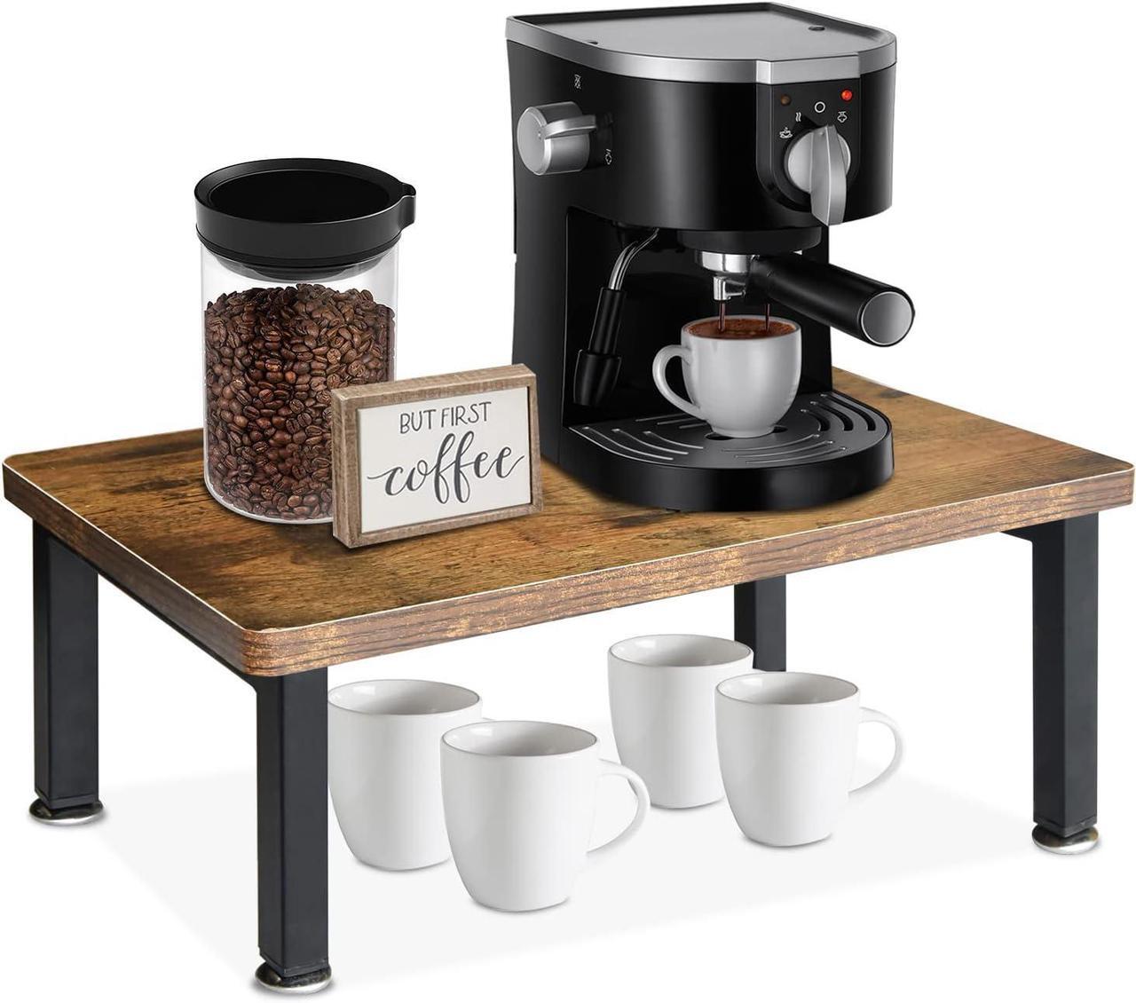 Main image of Coffee Bar Accessories and Organizer Countertop, Coffee Station Organizer for Coffee Bar Decor, Coffee Table for Coffee Bar Organizer Desktop Printer Stand, Wood Counter shelf for Kitchen Office Home