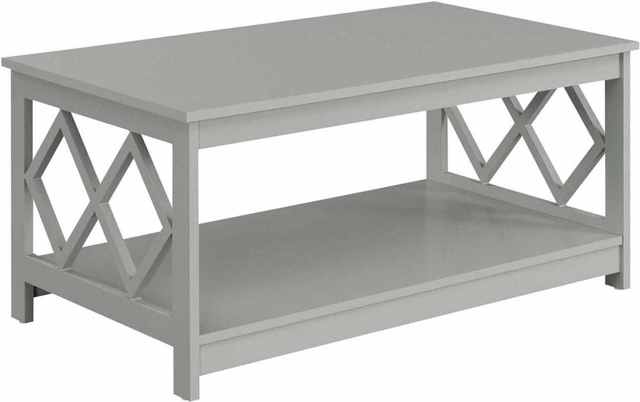 Main image of Convenience Concepts Diamond Coffee Table, Gray