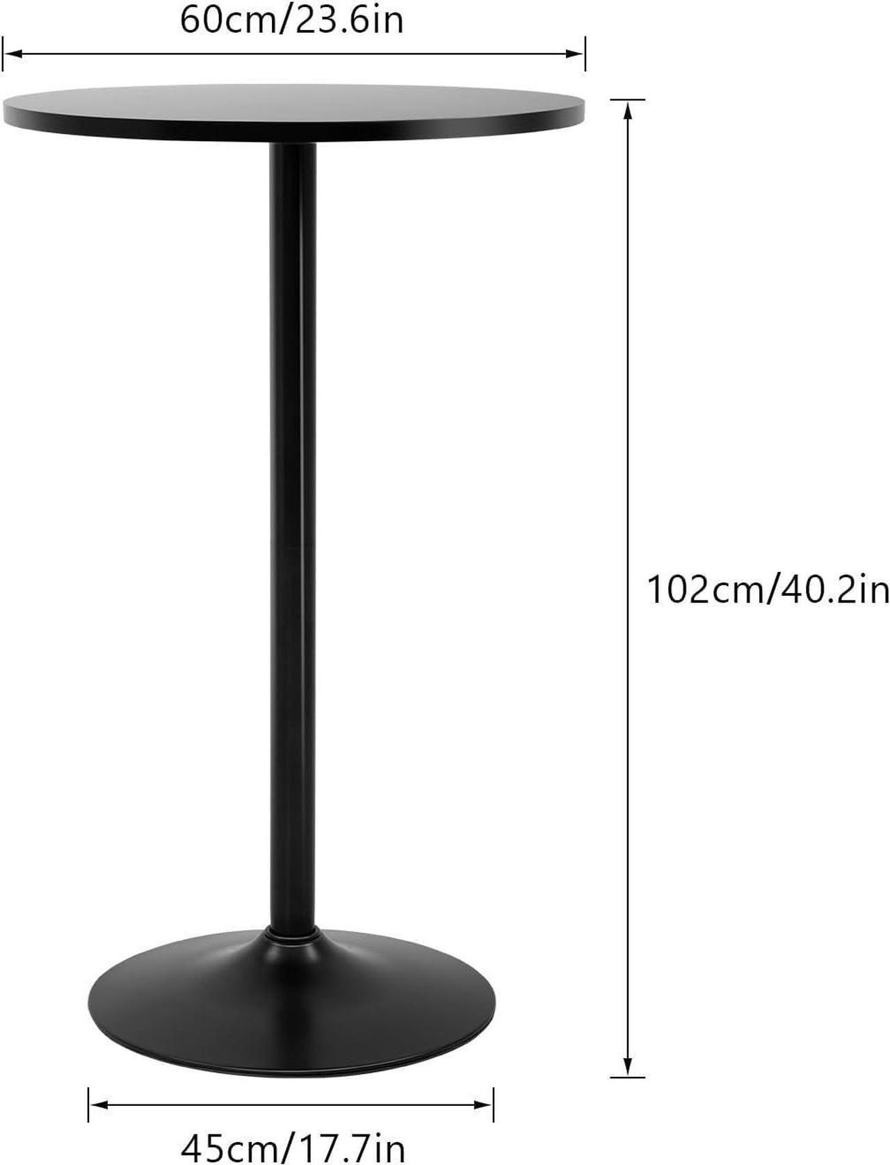 Alt view image 3 of 7 - FDW Pub Table 40 Inch Height Cocktail Table Round Bistro Bar Table for Home and Kitchen Dining