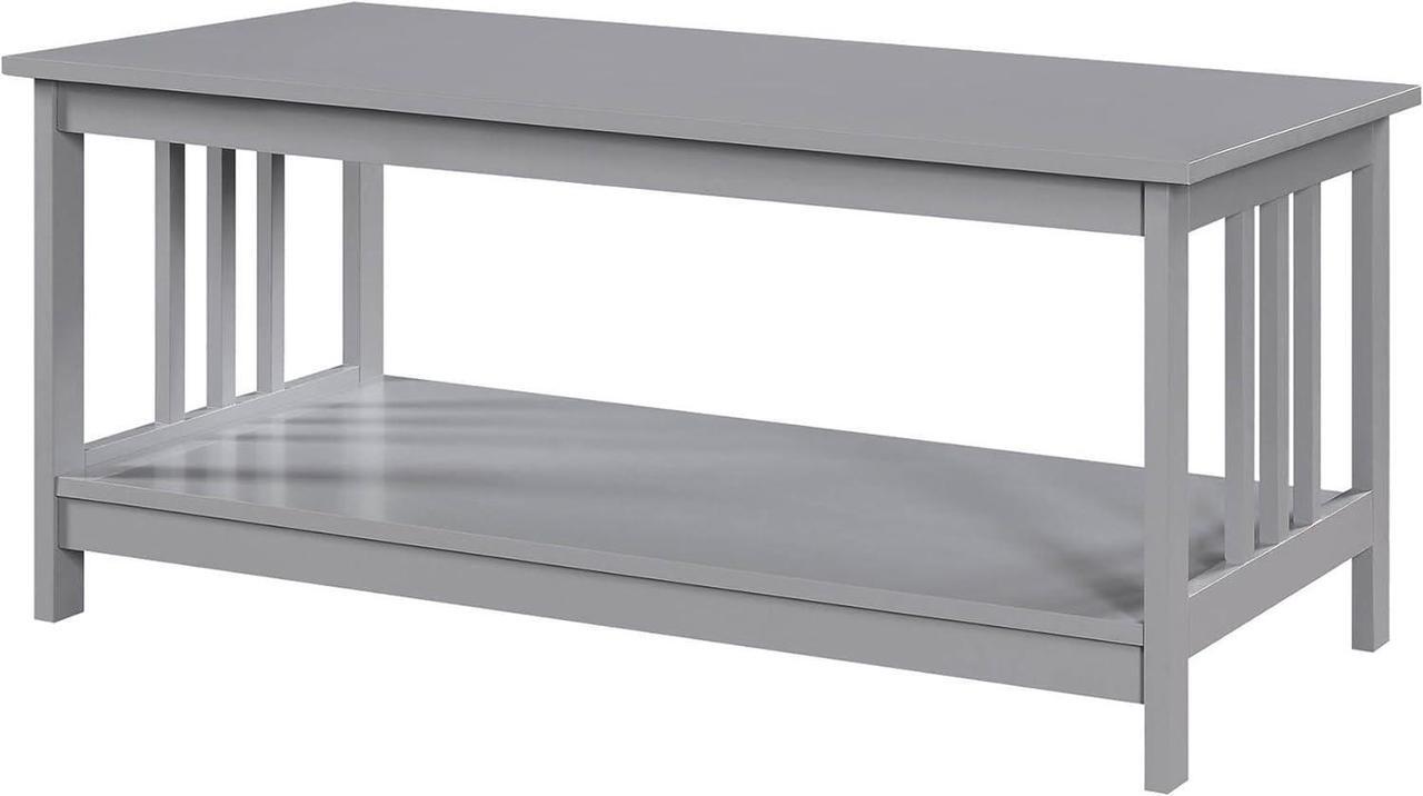 Main image of Convenience Concepts Mission Coffee Table, Gray