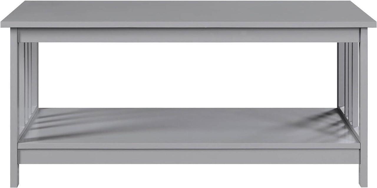 Alt view image 5 of 7 - Convenience Concepts Mission Coffee Table, Gray