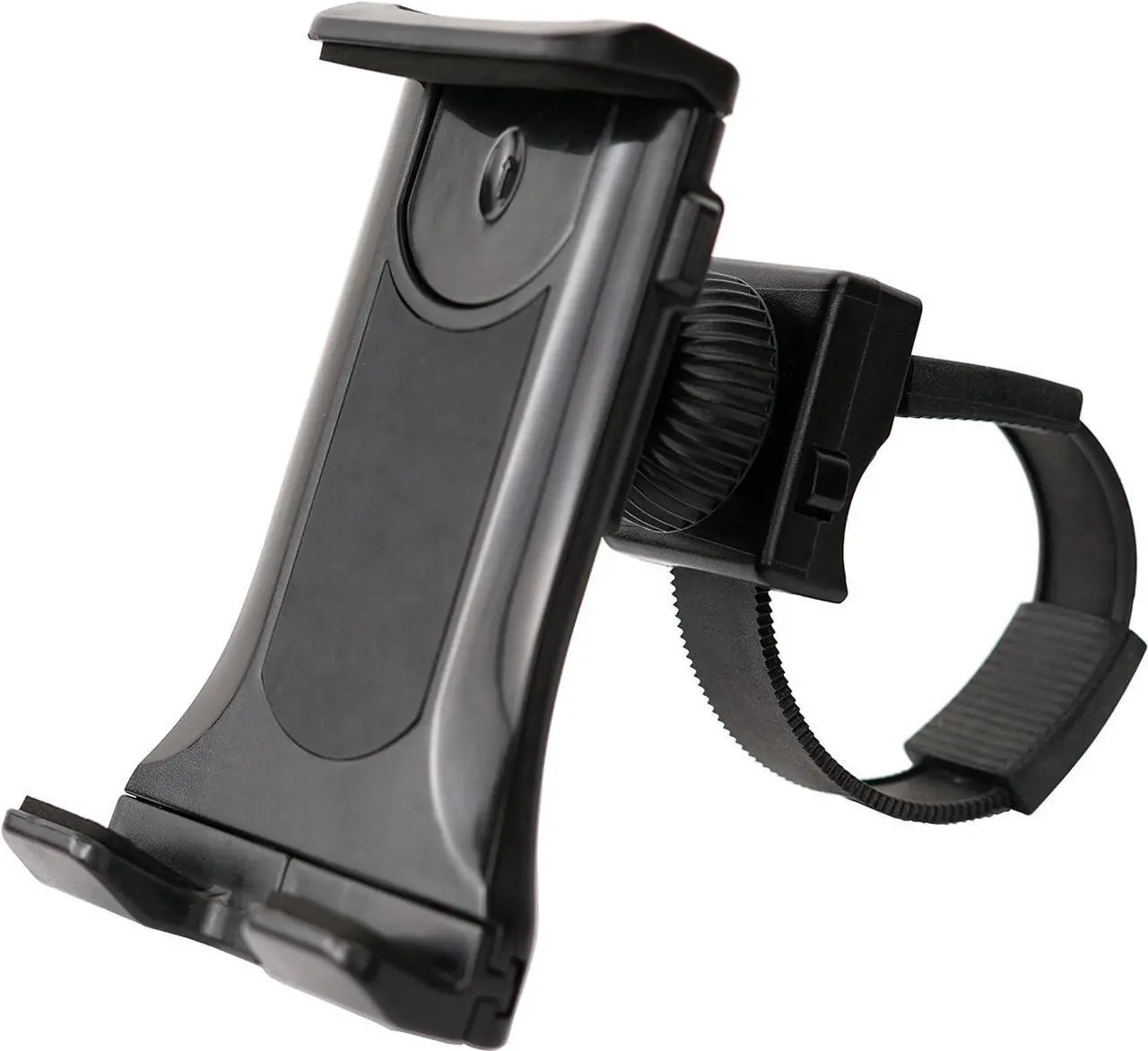 Main image of Sunny Health & Fitness Mobile Phone and Tablet Clamp Mount Holder for Bikes, Ellipticals, Treadmills and Other Handlebar Fitness Equipment