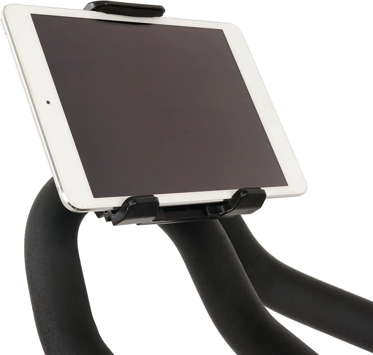 Alt view image 2 of 7 - Sunny Health & Fitness Mobile Phone and Tablet Clamp Mount Holder for Bikes, Ellipticals, Treadmills and Other Handlebar Fitness Equipment