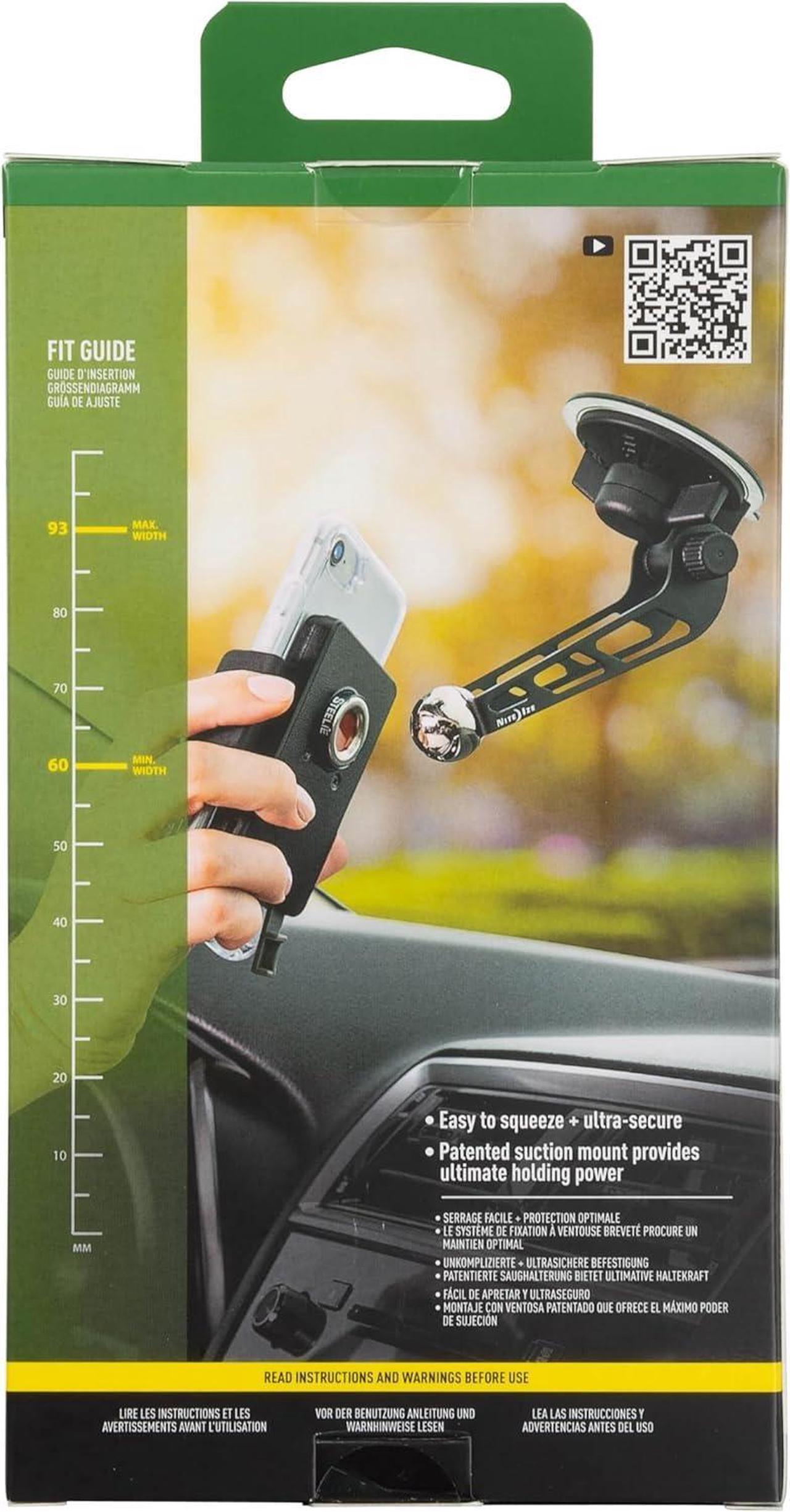 Alt view image 6 of 7 - Nite Ize Steelie Windshield Kit - Magnetic Cell Phone Holder for Car Accessories - Sturdy Car Windshield Mount for Cell Phones - Squeeze