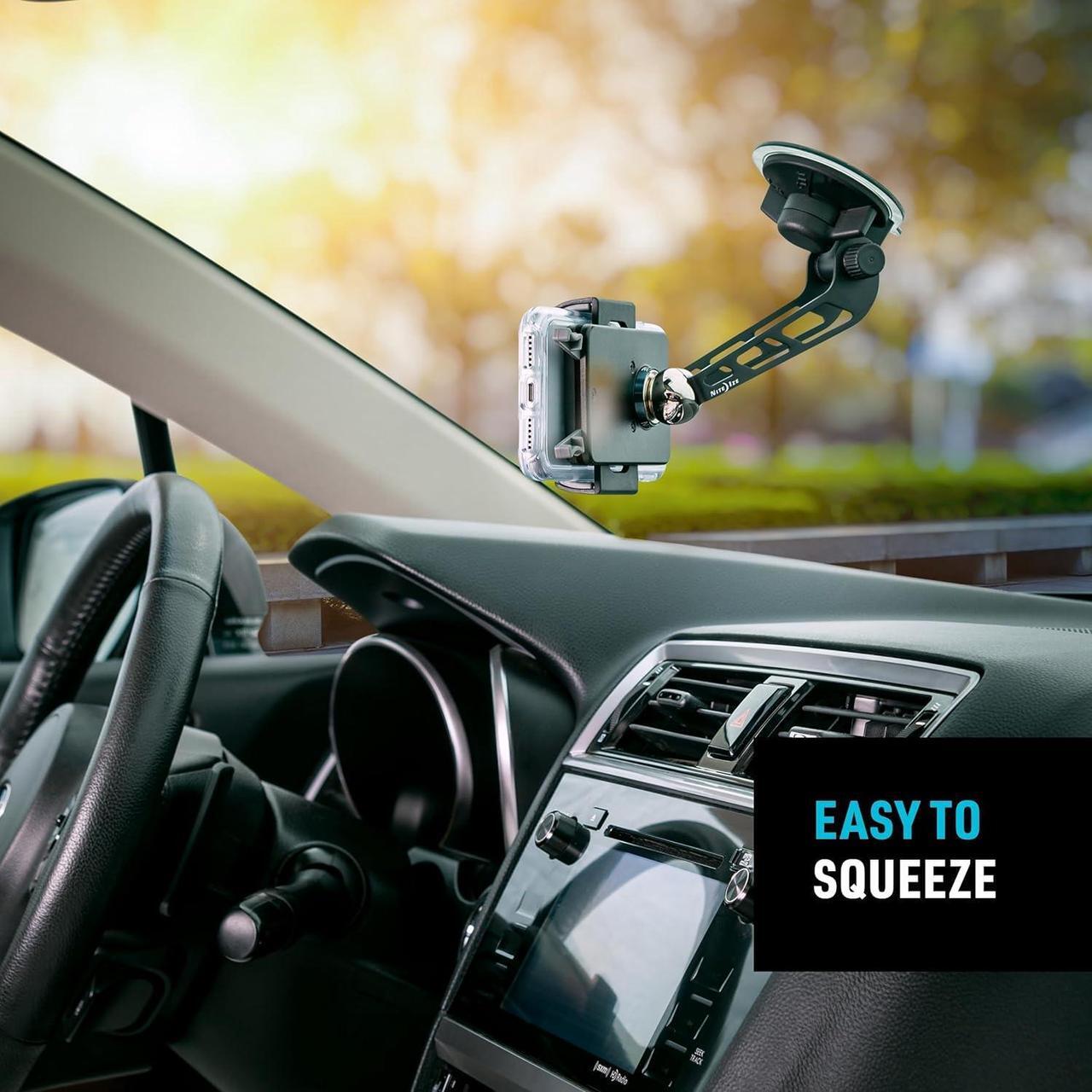 Alt view image 7 of 7 - Nite Ize Steelie Windshield Kit - Magnetic Cell Phone Holder for Car Accessories - Sturdy Car Windshield Mount for Cell Phones - Squeeze
