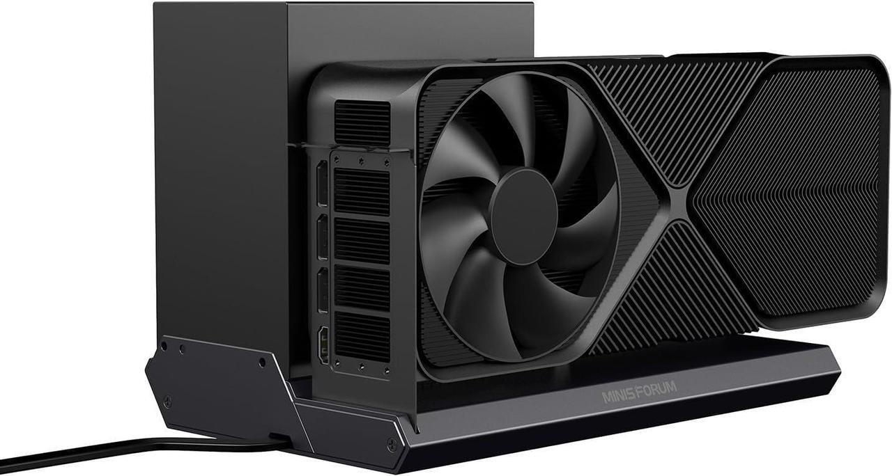 Alt view image 7 of 7 - MINISFORUM DEG1 External GPU Dock Station, Mini eGPU Enclosure for RTX 4090, AMD RX 7900 XTX, Support ATX/SFX Standard Power Supplies, PCIe4.0 x4 Expansion Interface Oculink Graphics Dock Station
