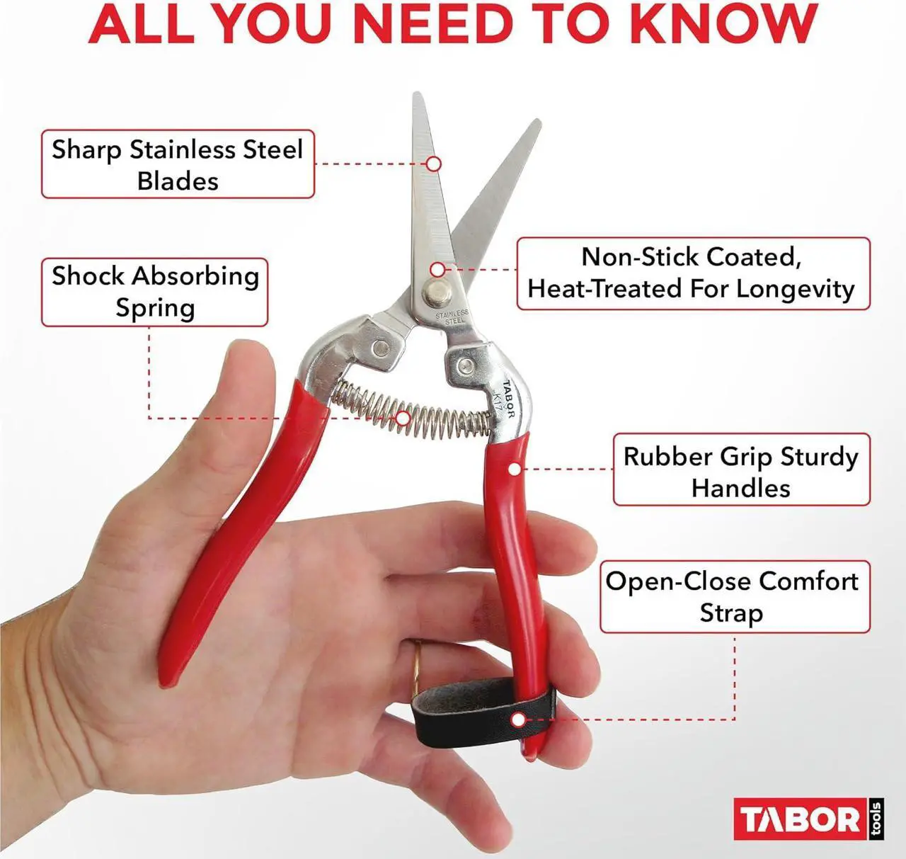 Tabor Tools Pruning Snips - Thumbnail 2